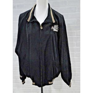 Mens Atlanta Bud Bowl 2000 Budweiser Vintage ABC Sports Black Jacket Full Zip XL